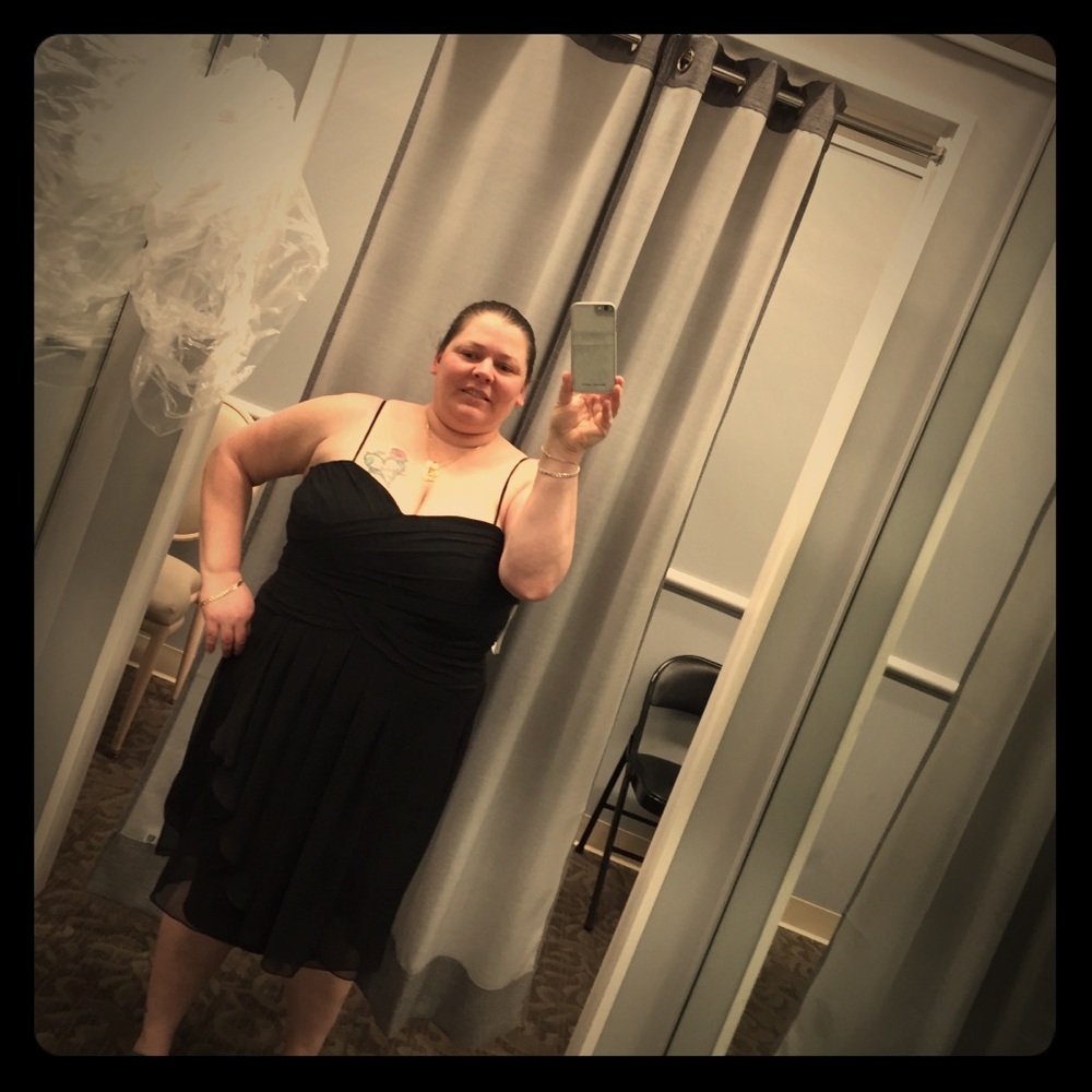 💄Black Chiffon dress💄